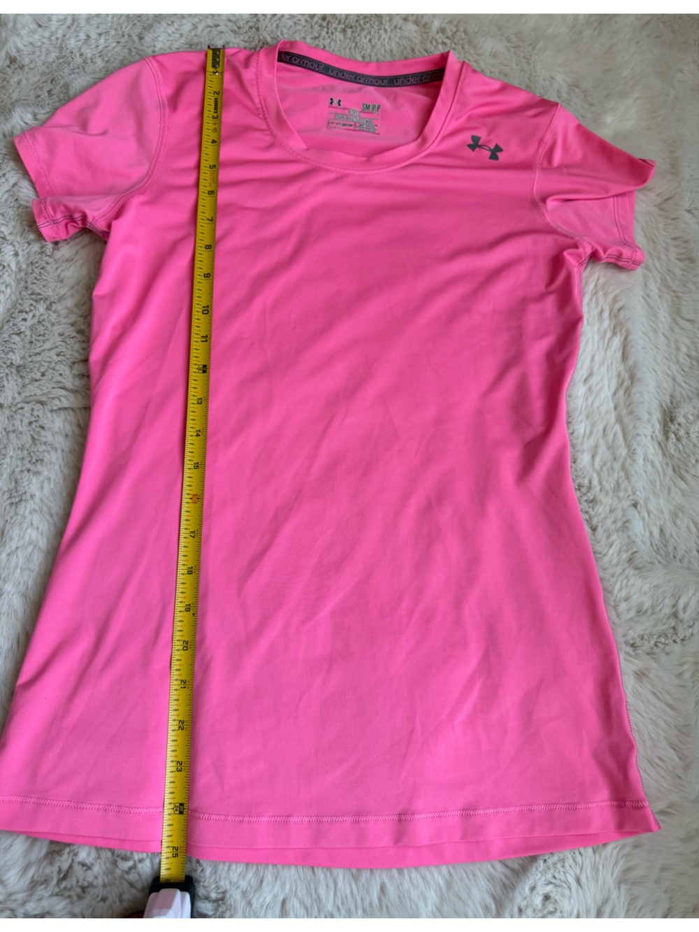 Under Armour Hot Pink Short Sleeve Athletic Tee